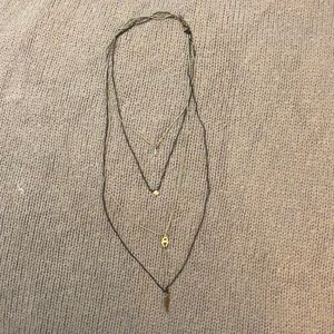 Free people layered necklace